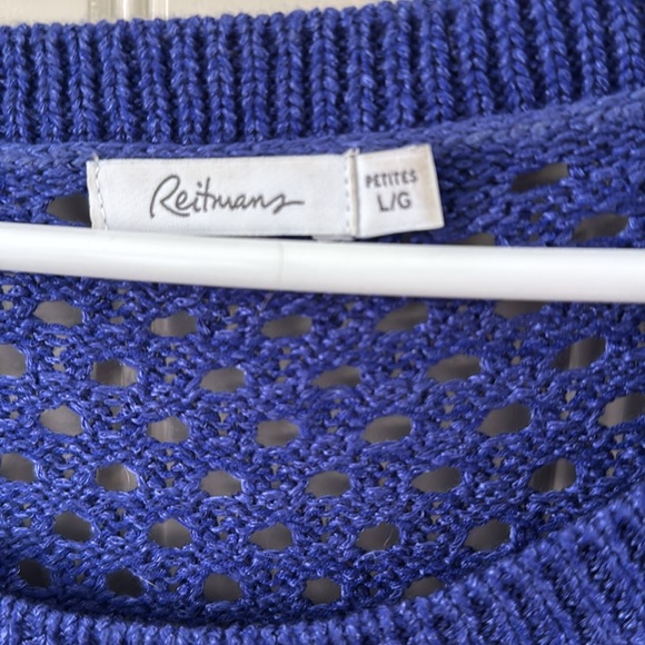 Reitmans Women's Blue Knit Sweater - Picture 3 of 3
